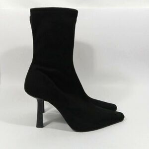 STEVE MADDEN Black Faux Suede Leather Bootie Women's Size 9M